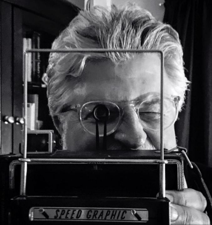 Fletch with Speed Graphic by Jim Will